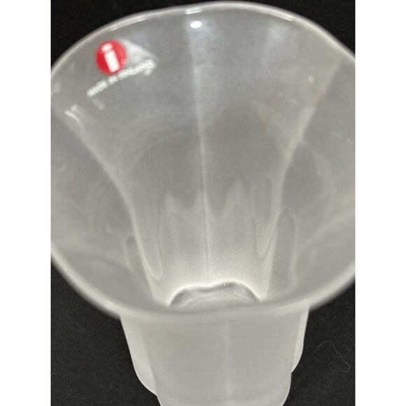 Iittala Anni Small Maljakko Vase 2738 Matte Glass Finland Valto Kokko - Picture 6 of 8